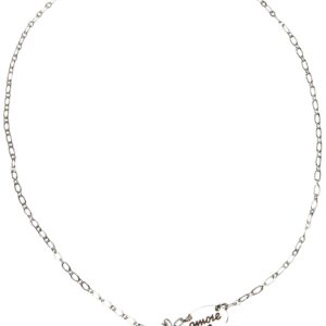 GUESS "Basic" Silver Pave G Linear Y-Shaped Necklace, 16" + 2" Extender