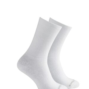 Wrightsock Coolmesh II Crew Blister Free Socks-Light & Breathable Double Layered/Unisex/Durable & Dry/Athletes & Travel