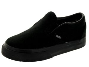 vans unisex classic slip-on sneakers, black, 10 m us toddler