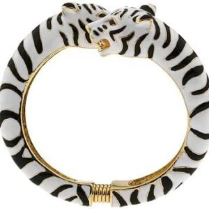 Kenneth Jay Lane Animal Head and Animal Print Bangles - Tiger, Giraffe, Elephant