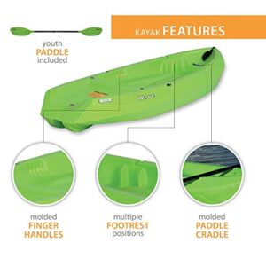 Lifetime 90153 Youth Wave Kayak with Paddle, 6 Feet (Green)