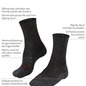 FALKE Men's TK2 Explore Sensitive Hiking Socks, Mid Calf, Medium Padding, Breathable Skin-Friendly, Merino Wool, 1 Pair