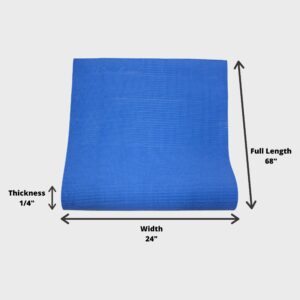 Wai Lana Yoga and Pilates Mat (Color: Oasis)- 1/4 Inch Extra Thick Non-Slip Stylish, Latex-Free, Lightweight, Optimum Comfort