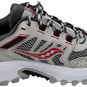 Saucony Women's Versafoam Excursion Tr13 Trail Running Shoe, Grey/Black/Burgundy, 8