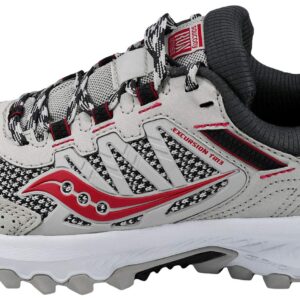 Saucony Women's Versafoam Excursion Tr13 Trail Running Shoe, Grey/Black/Burgundy, 9