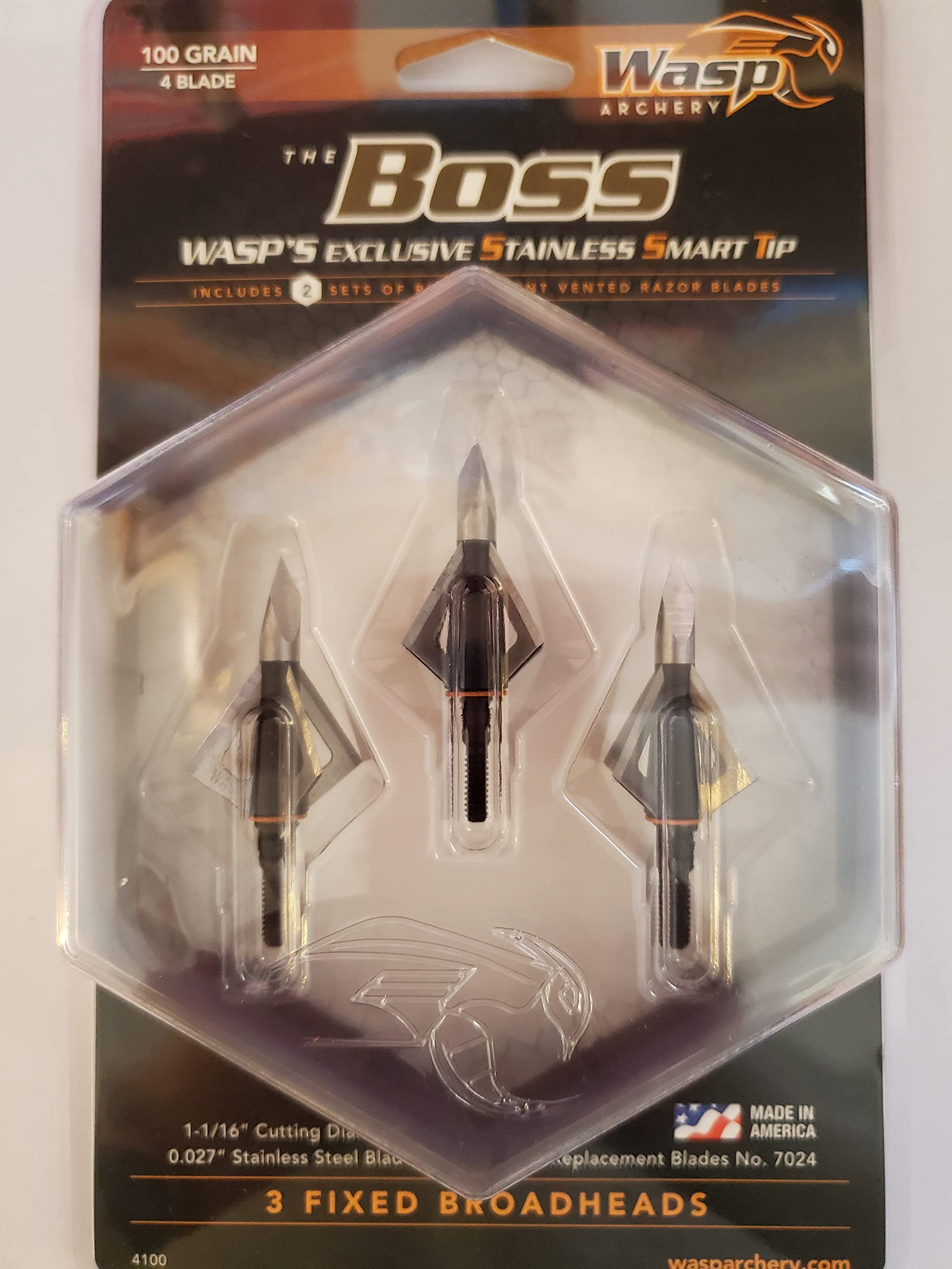 Wasp Archery Products Boss SST 4-Blade 100 grain Broadhead