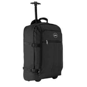 cabin max lyon flight approved bag wheeled hand luggage - carry on trolley backpack 44l 55x40x20cm (22x16x8)