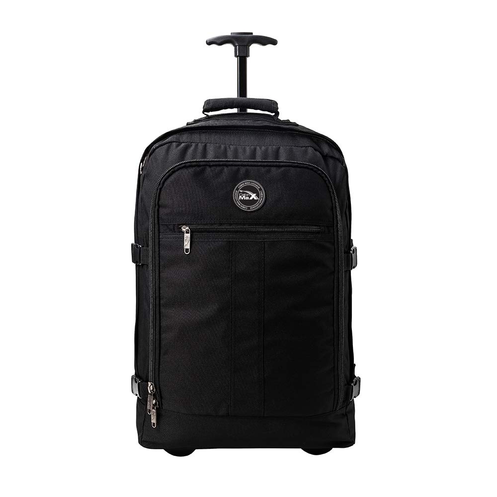 Cabin Max Lyon Flight Approved Bag Wheeled Hand Luggage - Carry on Trolley Backpack 44L 55x40x20cm (22x16x8)