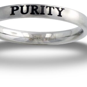 FORGIVEN JEWELRY RSPU PURITY Text Stainless Steel Ring size 9 Christian Jewelry-Christian Jewelry