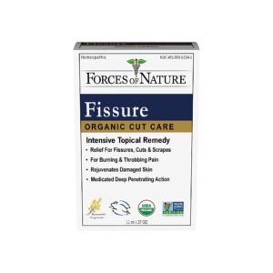 Forces of Nature Organic Fissure Control for Hemorrhoid Treatment, 0.37 Fl Oz, Soothe & Relieve Burning, Throbbing, Stinging, Itchy, Bleeding Tissue Caused by Fissures or Hemorrhoids, Non GMO