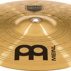 Meinl 13” Marching Cymbal Pair with Straps - Brass Alloy Traditional Finish - Made In Germany, 2-YEAR WARRANTY (MA-BR-13M)