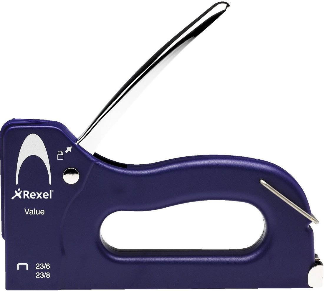 Rexel Value Tacker with Ruler (Blue)