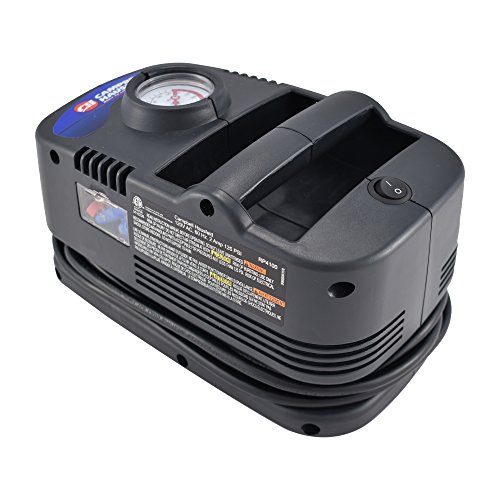 Campbell Hausfeld 150 PSI Tire Inflator, 120 Volt Auto Tire Pump, Portable Air Compressor for Car and Bicycle Tires and other Inflatables (RP410099AV)