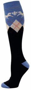 equine couture hadley knee hi socks | color - navy/blue