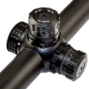 FSI Sniper 6-24x50mm Scope W Front AO Adjustment. Red/Blue/Green mil-dot Reticle. Comes with Heavy Duty Ring Mount (6-24X50)