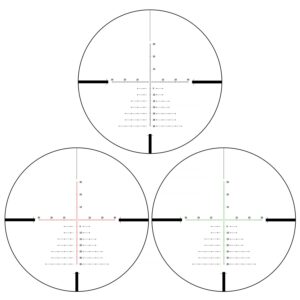 Sniper ZT4.5-18X44FFP Rifle Scope 30mm Tube Glass Etched Reticle Red Green Illuminated Includes Scope Rings