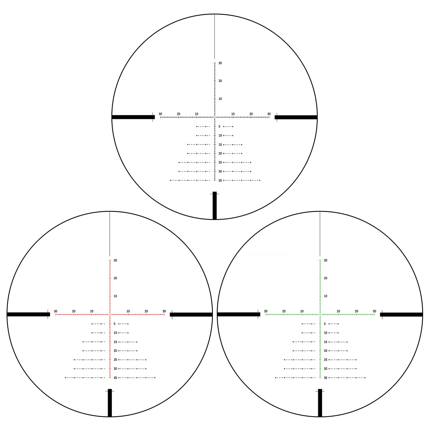 Sniper ZT4.5-18X44FFP Rifle Scope 30mm Tube Glass Etched Reticle Red Green Illuminated Includes Scope Rings