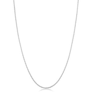 kooljewelry sterling silver round cable chain necklace (1.2 mm, 30 inch)