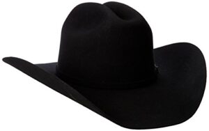 justin men's 3x rodeo hat, black,7 3/8