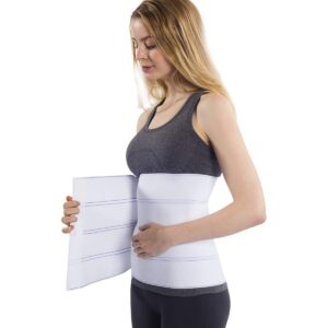 NYOrtho Abdominal Binder Lower Waist Support Belt - Compression Wrap for Men and Women MADE IN USA (45" - 60") 4 Panel - 12"