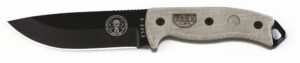 esee 5p black tactical survival knife w/ sheath