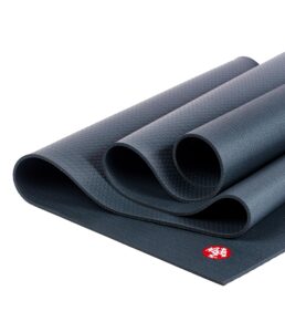 manduka pro lite yoga mat - lightweight for women and men, non slip, cushion for joint support and stability, 4.7mm thick, 71 inch (180cm), thunder