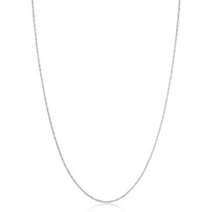 Kooljewelry Sterling Silver Rope Chain Pendant Necklace For Women (1.1 mm, 20 inch)