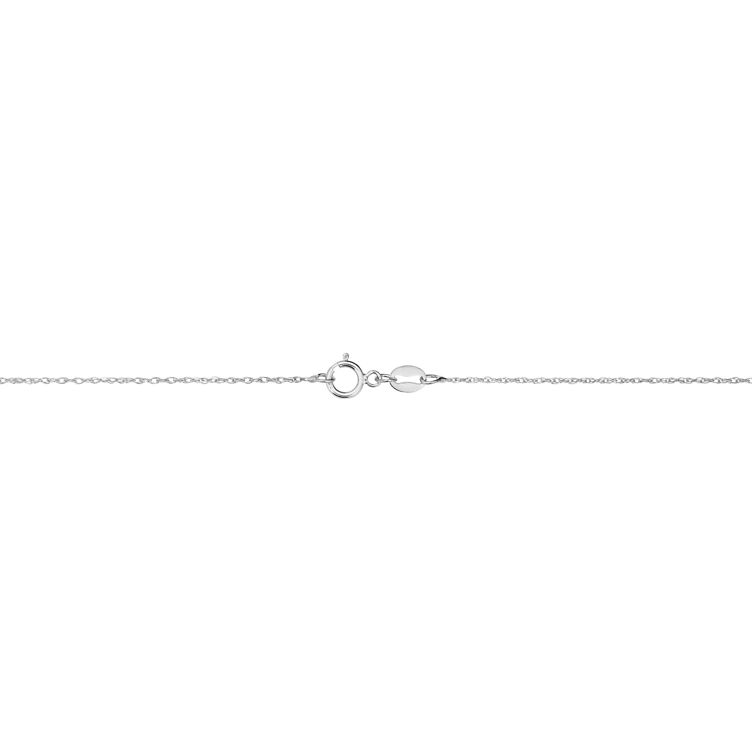 Kooljewelry Sterling Silver Rope Chain Pendant Necklace For Women (1.1 mm, 20 inch)