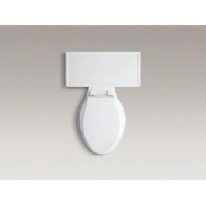 KOHLER K-3817-0 Memoirs Stately Comfort Height Two-Piece Elongated 1.28 GPF Toilet with AquaPiston Flush Technology and Left-Hand Trip Lever, White