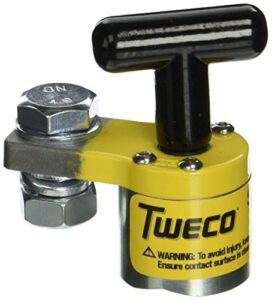 tweco 9255-1060 switchable magnetic ground welding clamp, 200-amp