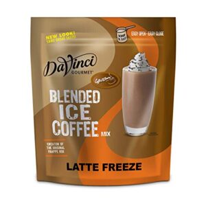 DaVinci Gourmet Latte Freeze Blended Iced Coffee Mix, 3 Pound (Pack of 1)