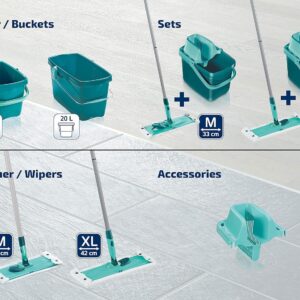 Leifheit 55356 Combi Flat Mop/Bucket and Wringer Set