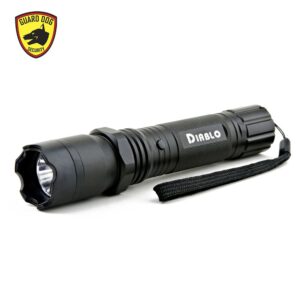 Guard Dog Security TLSG-GDD4500F Diablo Tactical Stun Gun Flashlight, Maximum Voltage, Ultra Bright LED Bulb, Rechargeable, Black, 6.74-Inch