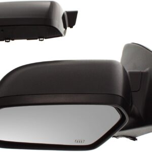 Kool Vue Left Power Heated Door Mirror Compatible With Ford Fusion 2006-2010 with 2 Caps Models Without Electronics & Premium Package