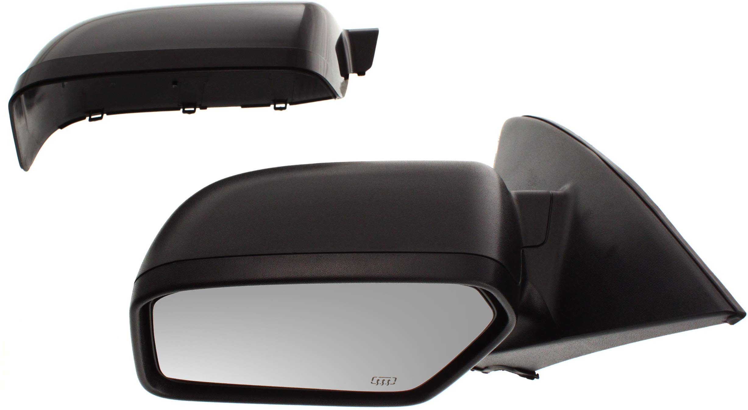 Kool Vue Left Power Heated Door Mirror Compatible With Ford Fusion 2006-2010 with 2 Caps Models Without Electronics & Premium Package