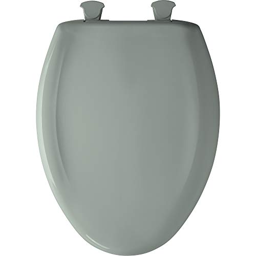 Bemis 1200SLOWT 455 Toilet Seat will Slow Close, Never Loosen and Easily Remove, ELONGATED, Plastic, Seafoam