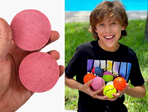 JA-RU Hi-Bounce Pinky Ball (1 Pack) Rubber-Handball Bouncy Balls for Kids. Small Pink Stress Ball. Indoor & Outdoor Sport Party Favors. Bouncing Throwing Play Therapy. 976-1E