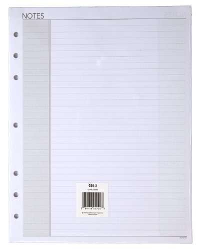 AT-A-GLANCE Day Runner Lined NotePad Pages, Refill, Loose-Leaf, Undated, for Planner, 8-1/2" x 11", Size 5, 30 Sheets/Pack (038-3)