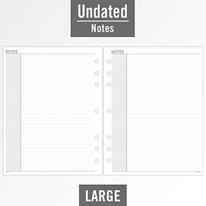 AT-A-GLANCE Day Runner Lined NotePad Pages, Refill, Loose-Leaf, Undated, for Planner, 8-1/2" x 11", Size 5, 30 Sheets/Pack (038-3)