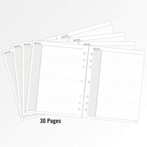 AT-A-GLANCE Day Runner Lined NotePad Pages, Refill, Loose-Leaf, Undated, for Planner, 8-1/2" x 11", Size 5, 30 Sheets/Pack (038-3)