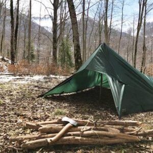 DD Hammocks - DD Tarp 3x3 - Olive Green (10ft x 10ft) - 100% Waterproof Lightweight & Multifunctional Rainfly Tarp Tent Shelter for Camping Backpacking & Hiking Adventure