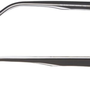 Ray-Ban RX5169 Rectangular Prescription Eyeglass Frames, Black On Transparent/Demo Lens, 52 mm