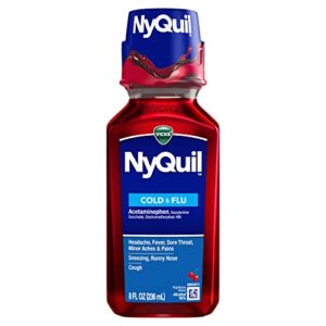 Vicks NyQuil Cough Nighttime Relief,Cherry Flavor, 12 Fl Oz