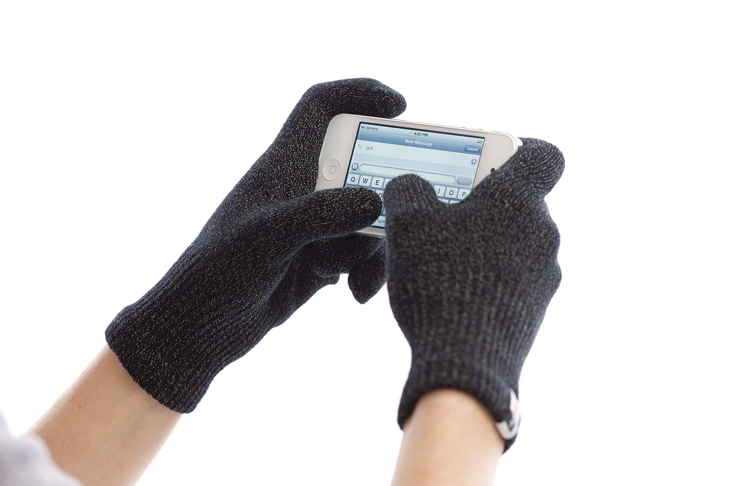 Agloves Sport M/L touchscreen gloves, iPhone gloves, texting gloves Black M/L