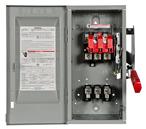 Siemens HF361 30-Amp 3 Pole 600-volt 3 Wire Fused Heavy Duty Safety Switches