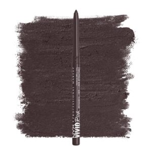 nyx professional makeup vivid rich mechanical eye pencil, vivid rich mechanical, creamy retractable eyeliner - smokin topaz, brown eyeliner