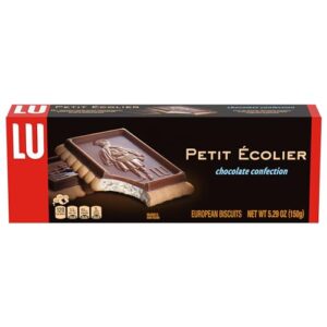 lu petit ecolier european milk chocolate biscuit cookies, 5.3 oz