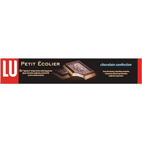 Lu Petit Ecolier European Milk Chocolate Biscuit Cookies, 5.3 oz