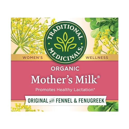 Traditional Medicinals Organic Mother’s Milk Herbal Tea, Promotes Healthy Lactation, (Pack of 1) - 16 Tea Bags