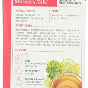 Traditional Medicinals Organic Mother’s Milk Herbal Tea, Promotes Healthy Lactation, (Pack of 1) - 16 Tea Bags